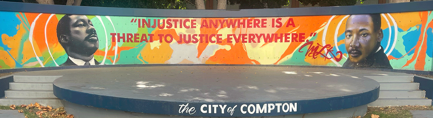 Martin Luther King Mural at Compton Courthouse, Los Angeles